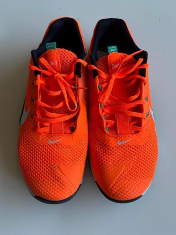 Oranje Nike Metcon 7, maat 47, nauwelijks gedragen beschikbaar voor biedingen