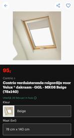 Velux Dakraam Rolgordijn MK08 Beige 78x140, Nieuw, Modern, 100 tot 150 cm, Beige