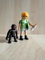 Playmobil 9074 Gorilla verzorgster, Ophalen of Verzenden, Zo goed als nieuw, Los playmobil