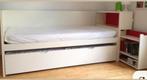 Flaxa ikea bed (foto in Spiegelbeeld), Huis en Inrichting, Slaapkamer | Bedden, Ophalen, Eenpersoons, Wit, Zo goed als nieuw