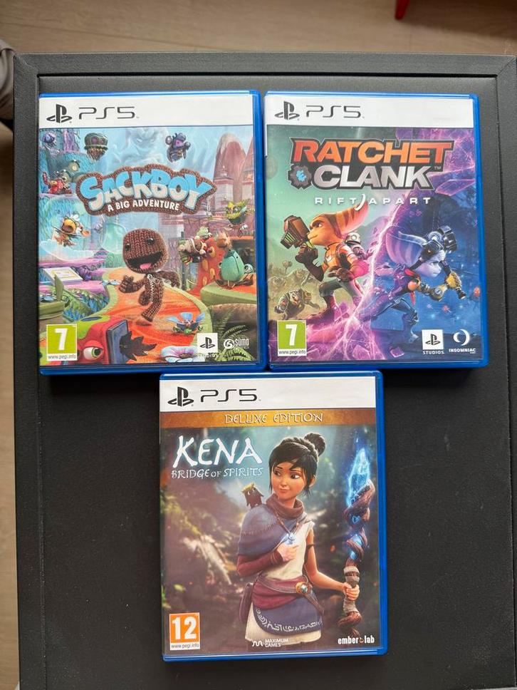 PS5 Games: Sackboy, Ratchet & Clank, Kena, Spelcomputers en Games, Games | Sony PlayStation 5, Zo goed als nieuw, Ophalen of Verzenden