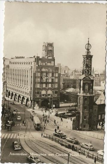 AK Amsterdam Muntplein Carlton tram Citroën Ford  beschikbaar voor biedingen