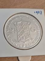 Zilveren Rijksdaalder Wilhelmina 1937 - Prachtig!, Postzegels en Munten, Munten | Nederland, Verzenden, Zilver, Koningin Wilhelmina