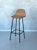 Rohe barkruk Dirk van Sliedregt vintage kruk retro barstool, Metaal, Gebruikt, Met voetsteun, 60 tot 90 cm