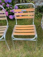 Orangina stoel tuinstoelen vintage hout, Tuin en Terras, Ophalen, Gebruikt, Hout