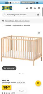 SNIGLAR Ledikant Ikea, Ophalen of Verzenden, Gebruikt, Minder dan 140 cm, Minder dan 70 cm