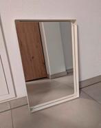 Spiegel met wit metalen rand, 57,5x40cm, Minder dan 50 cm, Ophalen of Verzenden, Zo goed als nieuw, Minder dan 100 cm