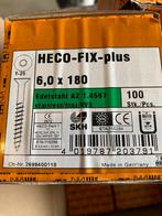 HECO FIX PLUS RVS A2 SCHROEVEN 6x180, Nieuw, Rvs, Ophalen of Verzenden, 100 tot 250 mm