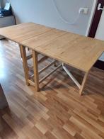 Zeer mooie Ikea klaptafel type Norden. Met 6 opberg laden., Ophalen, Zo goed als nieuw