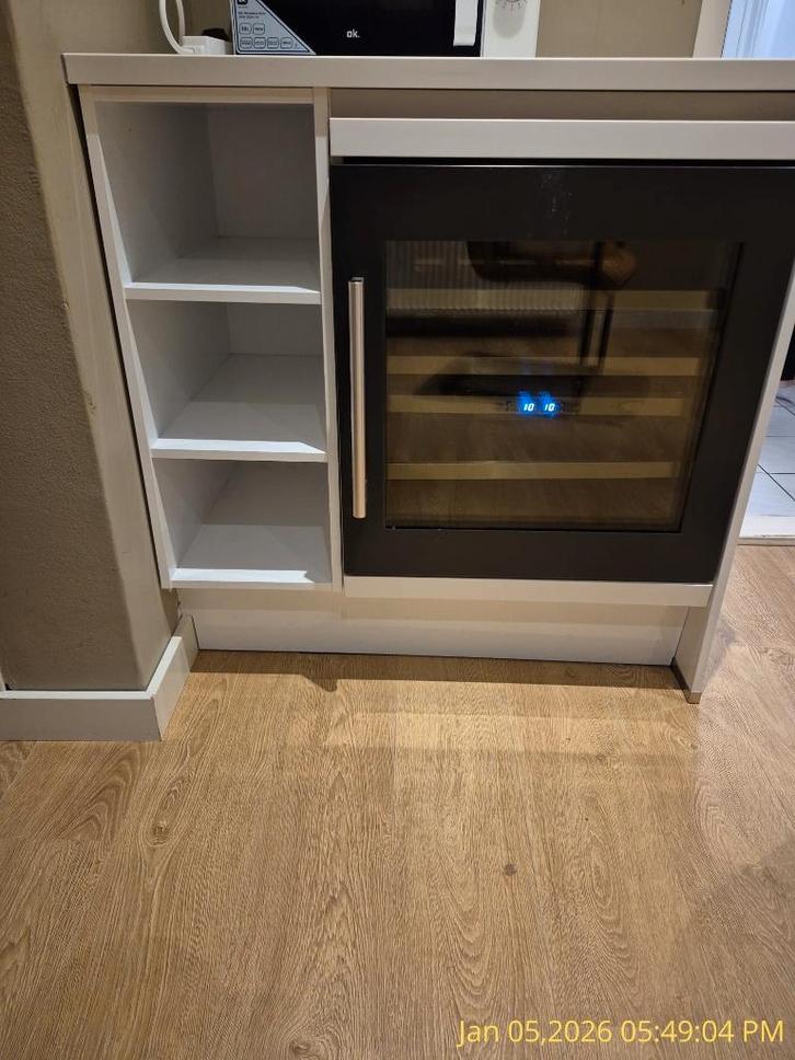 Boretti wijnklimaatkast, Witgoed en Apparatuur, Koelkasten en IJskasten, Zo goed als nieuw, Zonder vriesvak, 200 liter of meer