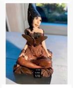 Korting Kunst: Beeld Elf op marmeren blok 15 x 6,5 x 6,5 cm, Antiek en Kunst, Ophalen of Verzenden