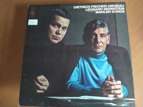 LP Dietrich Fischer-Dieskau, Leonard Bernstein - Mahler, Cd's en Dvd's, Vinyl | Klassiek, Gebruikt, Romantiek, Orkest of Ballet