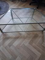 Glazen salontafel, Huis en Inrichting, Tafels | Salontafels, Ophalen, 100 tot 150 cm, 50 tot 100 cm, Zo goed als nieuw