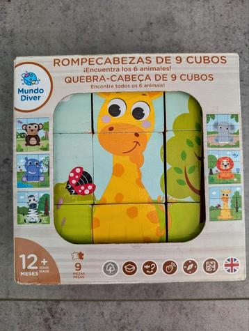 Houten Dieren Kubuspuzzel Speelgoed voor Peuters beschikbaar voor biedingen