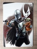 The Mandalorian Met Grogu Star Wars 20x30 cm Reclamebord, Ophalen of Verzenden, Nieuw, Reclamebord