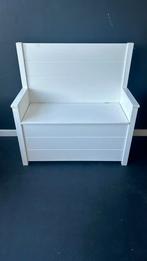 Klep bankje voor speelgoed wit hout, Ophalen, Gebruikt, Overige typen