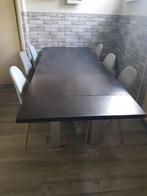 Wengé design eettafel, Ophalen, Gebruikt, 200 cm of meer, 50 tot 100 cm