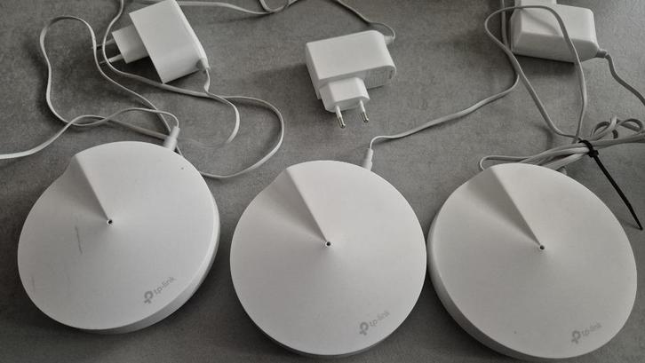 TP-Link Deco M5 (AC1300 dual-band Wifi 5 Mesh System) x3, Computers en Software, WiFi-versterkers, Gebruikt, Ophalen of Verzenden