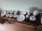 Vintage koffieservies Bavaria Black Rose – set voor 6, Antiek en Kunst, Ophalen