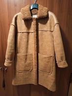 Warm Stradivarius all over Teddy Coat - ZGAN Maat L, Kleding | Dames, Bruin, Maat 42/44 (L), Ophalen of Verzenden, Zo goed als nieuw