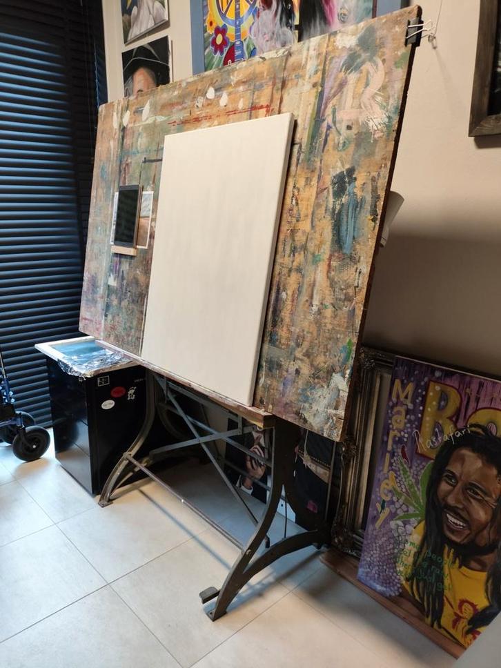 Tekentafel als schilderezel, Doe-het-zelf en Verbouw, Tekentafels, Gebruikt, Ophalen