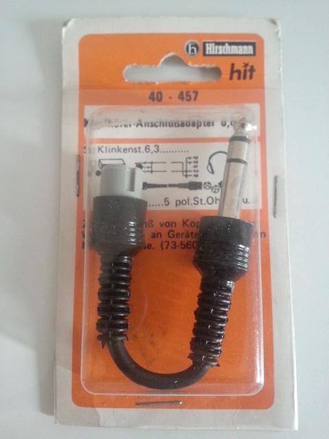 Hirschmann Hoofdtelefoon Adapter 0,02 m [NIEUW], Hobby en Vrije tijd, Elektronica-componenten, Nieuw, Ophalen of Verzenden