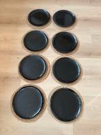 8 Onderborden + rieten onderleggers - Luxe diner, Huis en Inrichting, Ophalen of Verzenden, Zo goed als nieuw, Bord