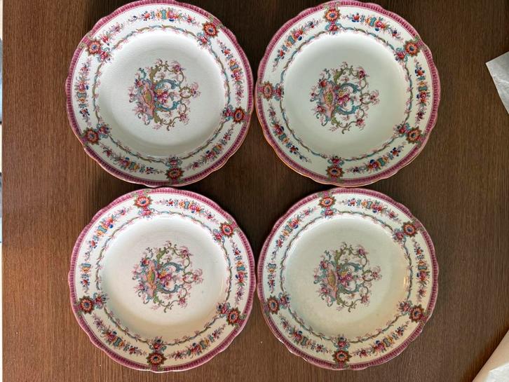 4 Royal Cauldon Borden Souvenir Borden, Antiek en Kunst, Antiek | Porselein, Ophalen of Verzenden