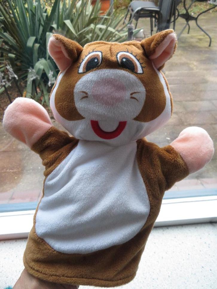 Handpop Hamster poppenkastpop van Albert Heijn AH, Kinderen en Baby's, Speelgoed | Knuffels en Pluche, Zo goed als nieuw, Overige typen