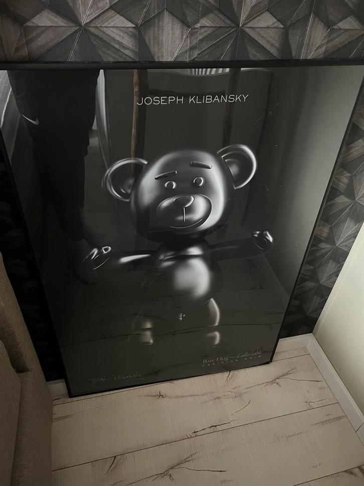 Klibansky Teddy Beer Poster - Gesigneerd, Antiek en Kunst, Kunst | Overige Kunst, Ophalen of Verzenden