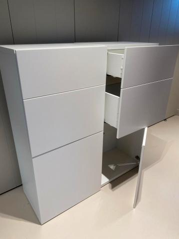 Witte IKEA Besta kast - halfhoog (2x) - afbeelding 4