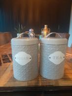 2 mooie voorraad bussen samen 4,50, Antiek en Kunst, Antiek | Emaille, Ophalen