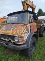 Tekoop Unimog 416 met Hiab kraan 550, 80 tot 120 Pk, Tot 2500, Oldtimer, Ophalen