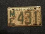 Kentekenplaat licenseplate New Hampshire 1949 USA, Auto's, Gebruikt, Ophalen of Verzenden