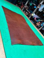 Cognac tuigleer 3-3,5 mm dikte half soepel nr7, Leer of Kunstleer, Ophalen of Verzenden, Zo goed als nieuw, 30 tot 120 cm