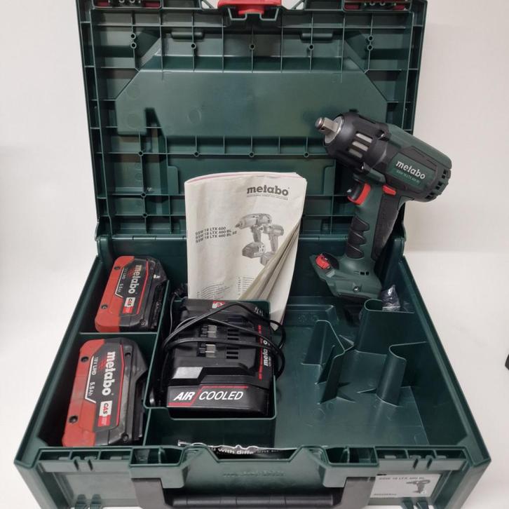 Metabo SSW18LTX 400BL slagschroevendraaier Set | Nette staat, Doe-het-zelf en Verbouw, Gereedschap | Handgereedschap, Zo goed als nieuw