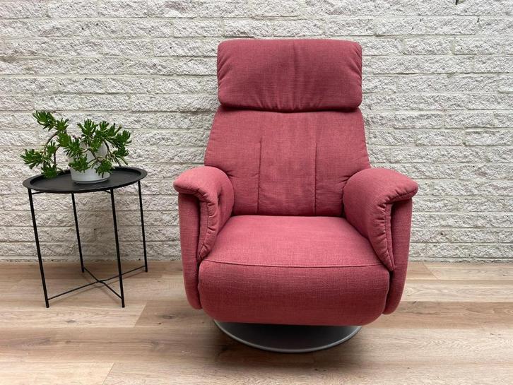 Prominent Goteborg Verstelbare relax fauteuil ACCU garantie, Huis en Inrichting, Fauteuils, Zo goed als nieuw, Stof, 50 tot 75 cm