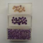 3 Doosje Edelstenen Amethist Citrine, Ophalen of Verzenden, Nieuw