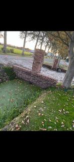 Gevelstenen metselwerkzaam heden, Ophalen of Verzenden, Gebruikt, Bakstenen