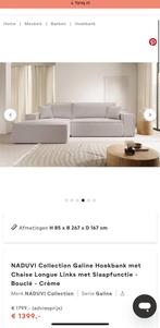 !!ACTIE!! Naduvi Hoekbank Galine New Links Bouclé, Huis en Inrichting, 250 tot 300 cm, Hoekbank, 150 cm of meer, Driepersoons