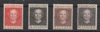 534-537 1949 Kon. Juliana type "en Face" MLH, Postzegels en Munten, Ophalen of Verzenden, Na 1940, Postfris