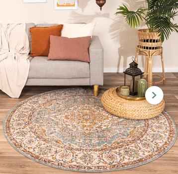 ️Oosters rond vintage vloerkleed 160cm - Multicolor beschikbaar voor biedingen