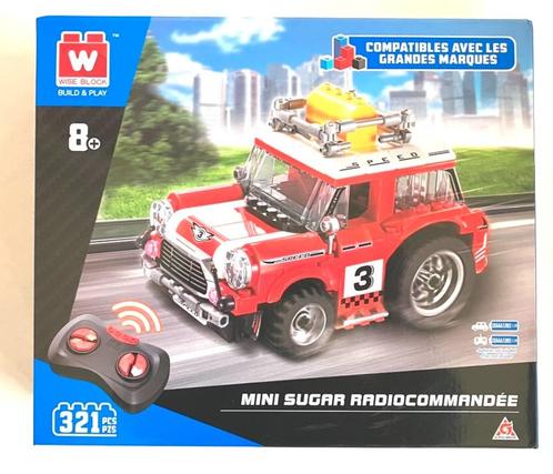 Mini Cooper bouwpakket met afstandsbediening., Hobby en Vrije tijd, Modelbouw | Radiografisch | Auto's, Nieuw, Auto onroad, Elektro