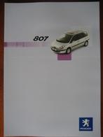 Peugeot 807 (maart 2003), Boeken, Auto's | Folders en Tijdschriften, Nieuw, Peugeot, Ophalen of Verzenden
