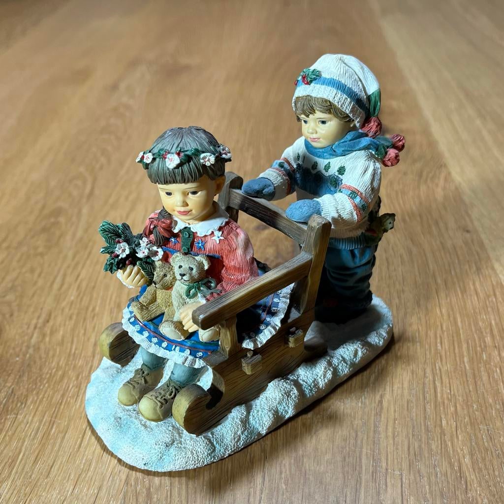 Paintbox Poppets Teddies Sleighride Beeldje, Verzamelen, Beelden en Beeldjes, Ophalen of Verzenden, Zo goed als nieuw, Overige typen