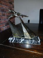 Art Deco bronzen beeld- Vliegende Figuur, Ophalen of Verzenden