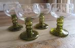 4 gegraveerde Roëmer wijnglazen vintage, Antiek en Kunst, Antiek | Glas en Kristal, Verzenden