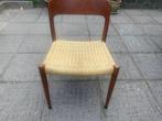 Niels Otto Møller Eetkamerstoel 4 stuks !, Ophalen, Gebruikt, Bruin, Vintage