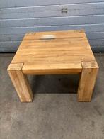 Massief Houten Salontafel 60x60, Ophalen, Gebruikt, Vierkant, 50 tot 100 cm