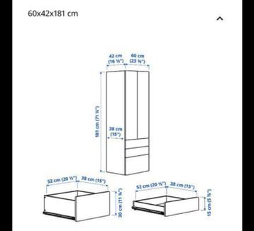 Stuva/Fritids Kastcombinatie - met kledingkasten&ladekasten - afbeelding 2
